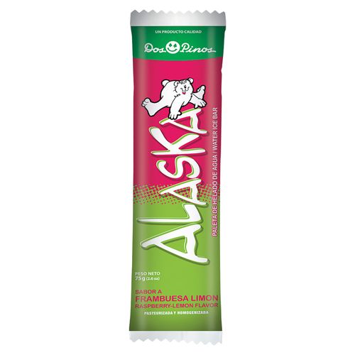 Helado Alaska Paleta Frambuesa Limón - 75 g