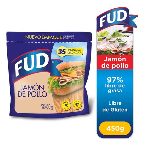 Jamón Fud de pollo ziploc - 450 g