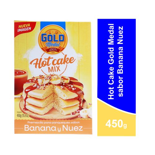 Hot Cake Gold Medal Sabor Banana Nuez - 450gr