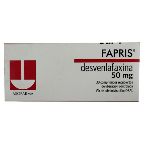 Fapris 50 mg caja 30 comprimidos - Precio indicado por caja