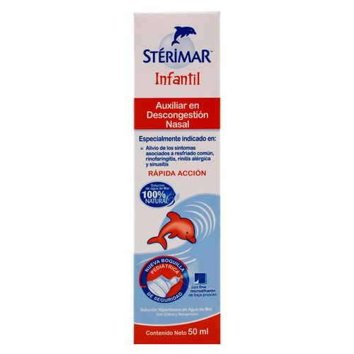 Sterimar Infantil Hipertnca 50Ml Una Caja-Precio indicado por terapia respiratoria