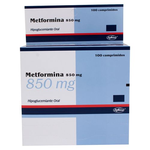 Metformina Infasa 850Mg 1 Tableta - Precio Indicado Por Tableta