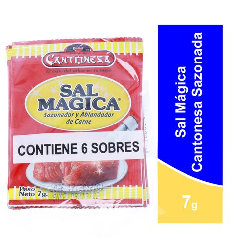 Sal Mágica Cantonesa Sazonada 6 Unidades - 7 g