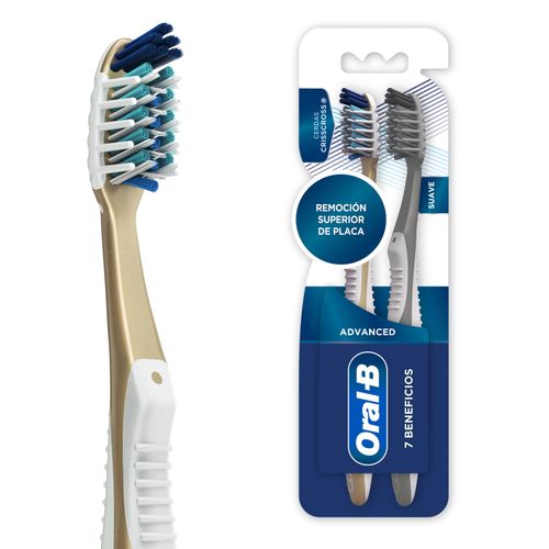 Cepillo de Dientes Limpieza Efectiva Oral-B 7 Beneficios 2 Unidades