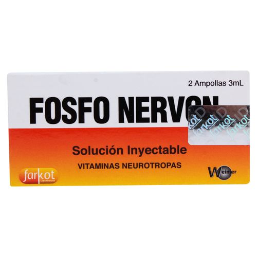 Fosfo Farkot Nervon 2 Ampollas
