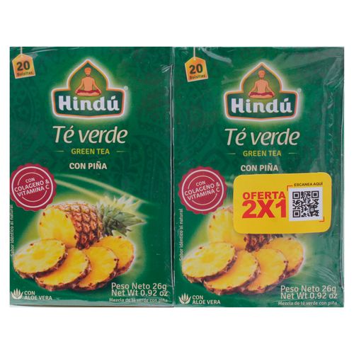 Pack Té Hindú 2X1 Piña Verde