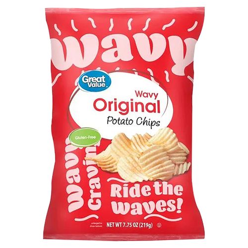 Papas Onduladas Great Value Originales - 220gr