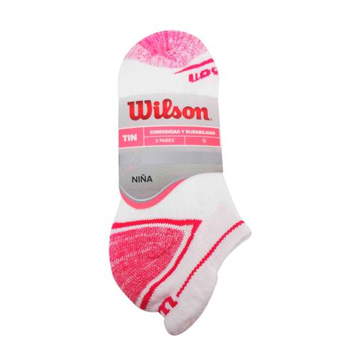 Pack 3 Tin Wilson Niña Blanco Gde Afelpado B7018