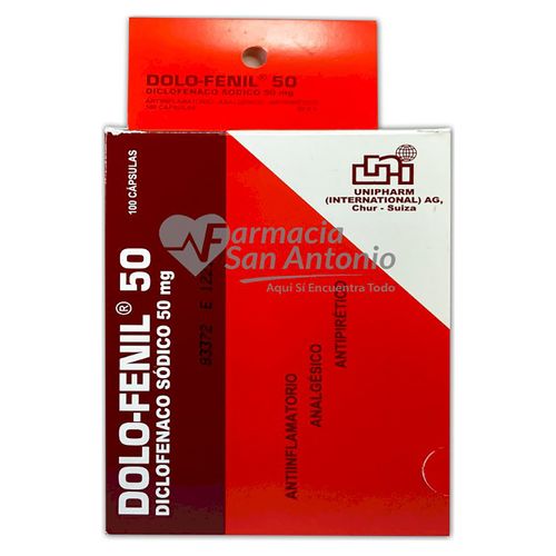 S Dolofenil Unipharm 50mg Unidad - Precio Indicado por Unidad -