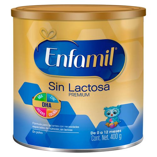 Fórmula marca Enfamil sin Lactosa Premium -400g