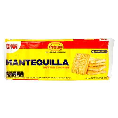 Galletas Pozuelo Sabor Mantequilla X 10