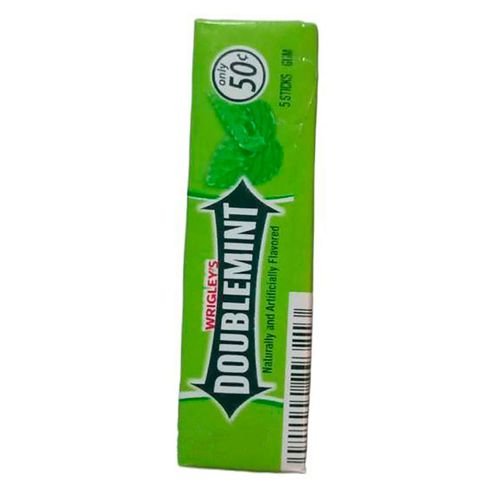 Goma Mascar Wrigley Doublemint 5 Piezas 13.5Gr