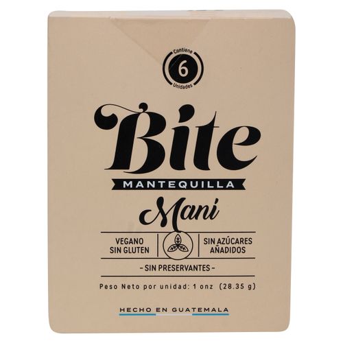 Mantequilla De Maní Bite Caja de 6 sachets - 168 g
