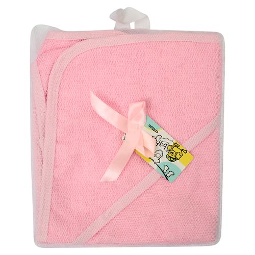Toalla Baby Cotton Rosada 1 Und