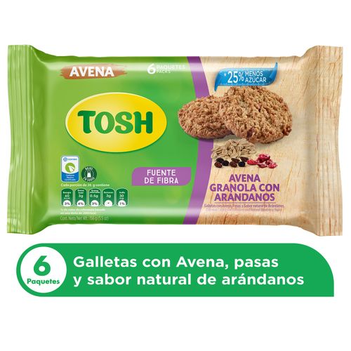 Galleta Tosh De Avena Y Granola - 156 g