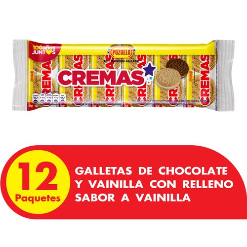 Galleta Pozuelo Chocolate Vainilla - 300gr