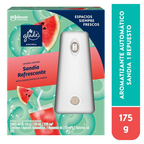 Aromatizante marca Glade automático Sandia  1 repuesto -175g