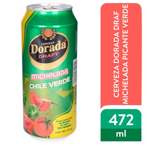Cerveza Dorada Draft Michelada Picante Verde - 472ml
