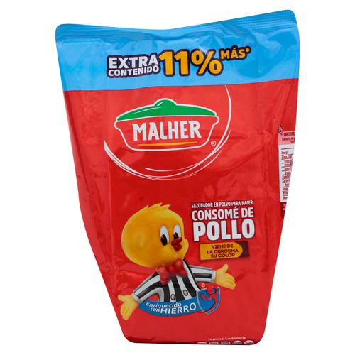 Consomé de pollo Malher refil enriquecido con hierro - 500 g