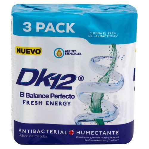 Jabón de Tocador Dk12 Fresh Energy 3 Pack - 420 g