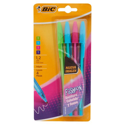 Bolig Bic Colores Vivos Fashion Bl 4Ea