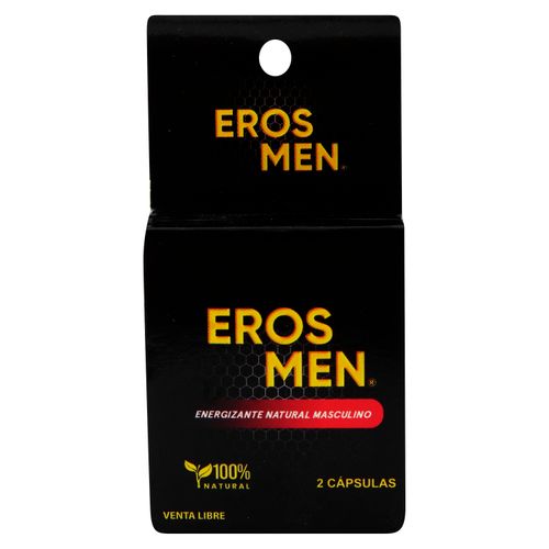 Energizante Natural Masculino Ballena Azul Eros Men 2 Unidades