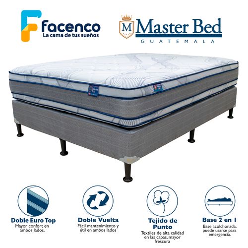 Cama Masterbed Superpremier confort suave, tamaño Queen