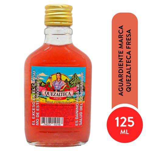 Aguardiente Quezalteca Fresa - 125ml