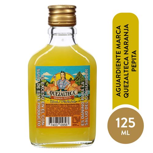 Aguardiente Quezalteca Naranja Pepita - 125ml