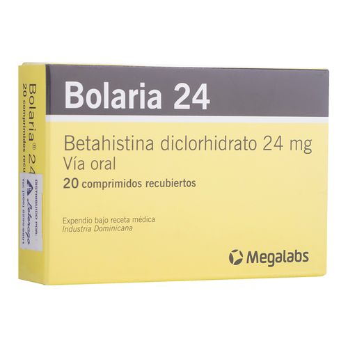 Bolaria 24 Mg 20 Tabletas