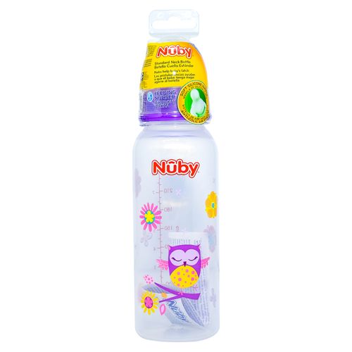 Biberón Nuby Printed Con Tapa Bpa Free 8Oz