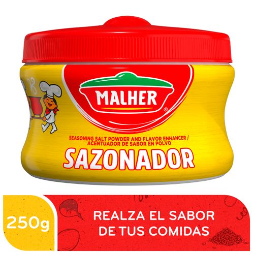 Sazonador Malher Acentuador de Sabor en Polvo bote 250g