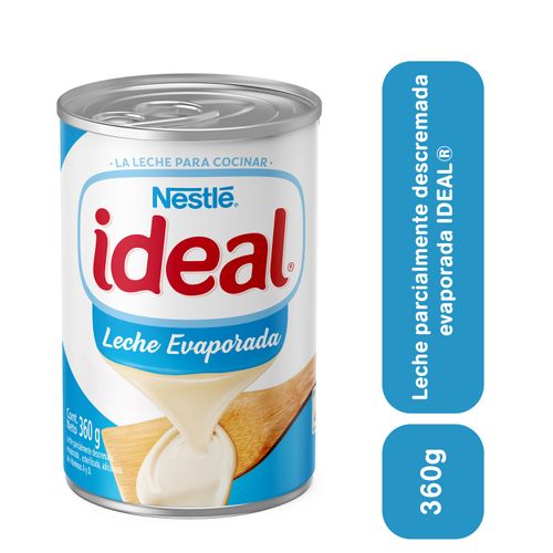 Leche Ideal Evaporada Nestlé, lata - 360g