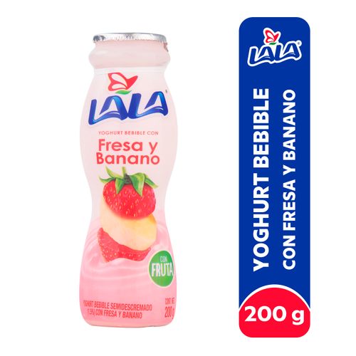 Yogurt Lala Fresa Banano - 200 g