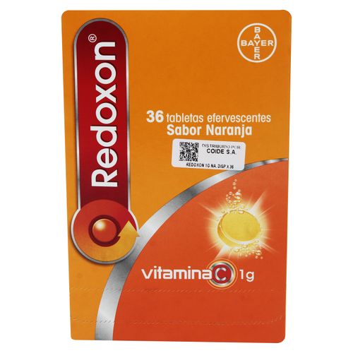 Redoxon Ef 1G Naranja Bayer 36 Tab - Precio Indicado por Tableta