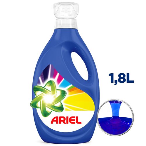 Detergente Líquido Ariel Revitacolor Concentrado Para Lavar Ropa Blanca Y De Color - 1,8Lt