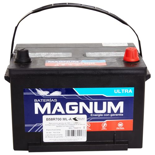 Batería de vehículo de gel Magnum ultra  para motores gasolina - 1 Ud