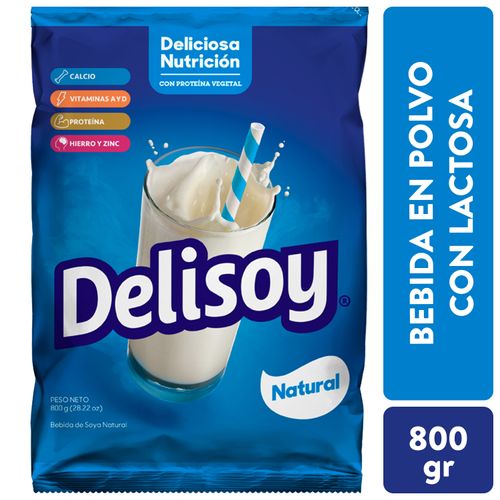 Bebida en Polvo Delisoy Natural - 800 g