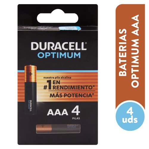 Duracell Optimum Aaa 4 Ea Unidades