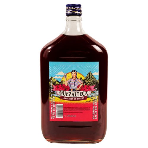 Licor Quezalteca Rosa De Jamaica - 1000ml