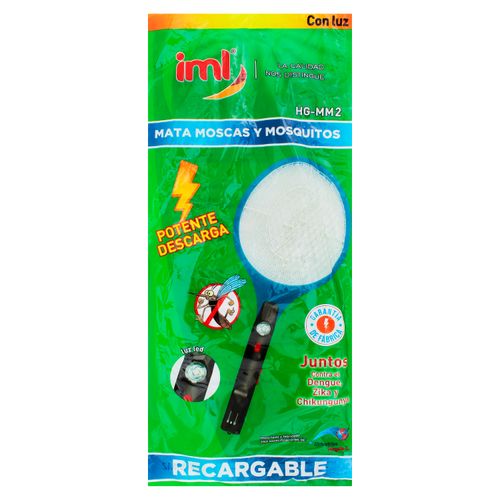 Raqueta Mata Mosquitos Recargable Eco Ve