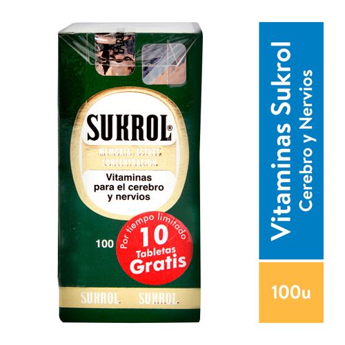 Tabletas Vitaminas Sukrol - 100 Unidades