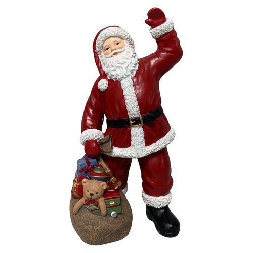 Decoración marca Holiday Time, con diseño de Santa Claus -21.3cm