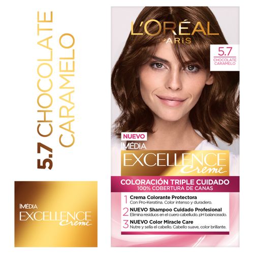 Tinte Loreal Excell Color 5.7 Chocolate Caramelo - 169 g