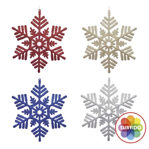 Adorno Navidad Marca Holiday Time Para Árbol Nieve Color Dorado 35Cm