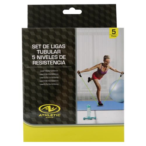 Ligas De Resistencia Tubulares Athletic Works, Kit