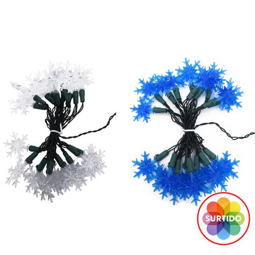 Serie 20 Luces Led Snowfl Baterías Incl