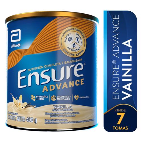 Fórmula Nutricional Ensure® Advance Sabor Vainilla - 400g