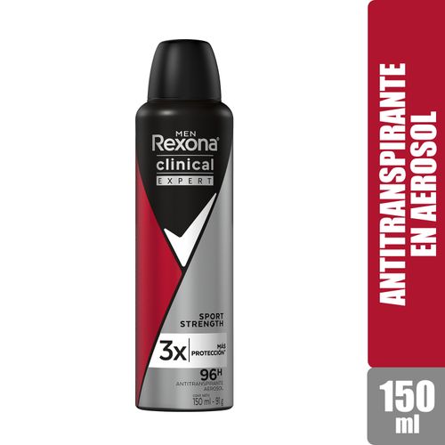 Desodorante Rexona Sport Strength en Aerosol - 150 ml