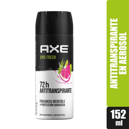 Desodorante Spary Axe Epic Fresh, Fragancia Increíble Y Protección Duradera - 152ml